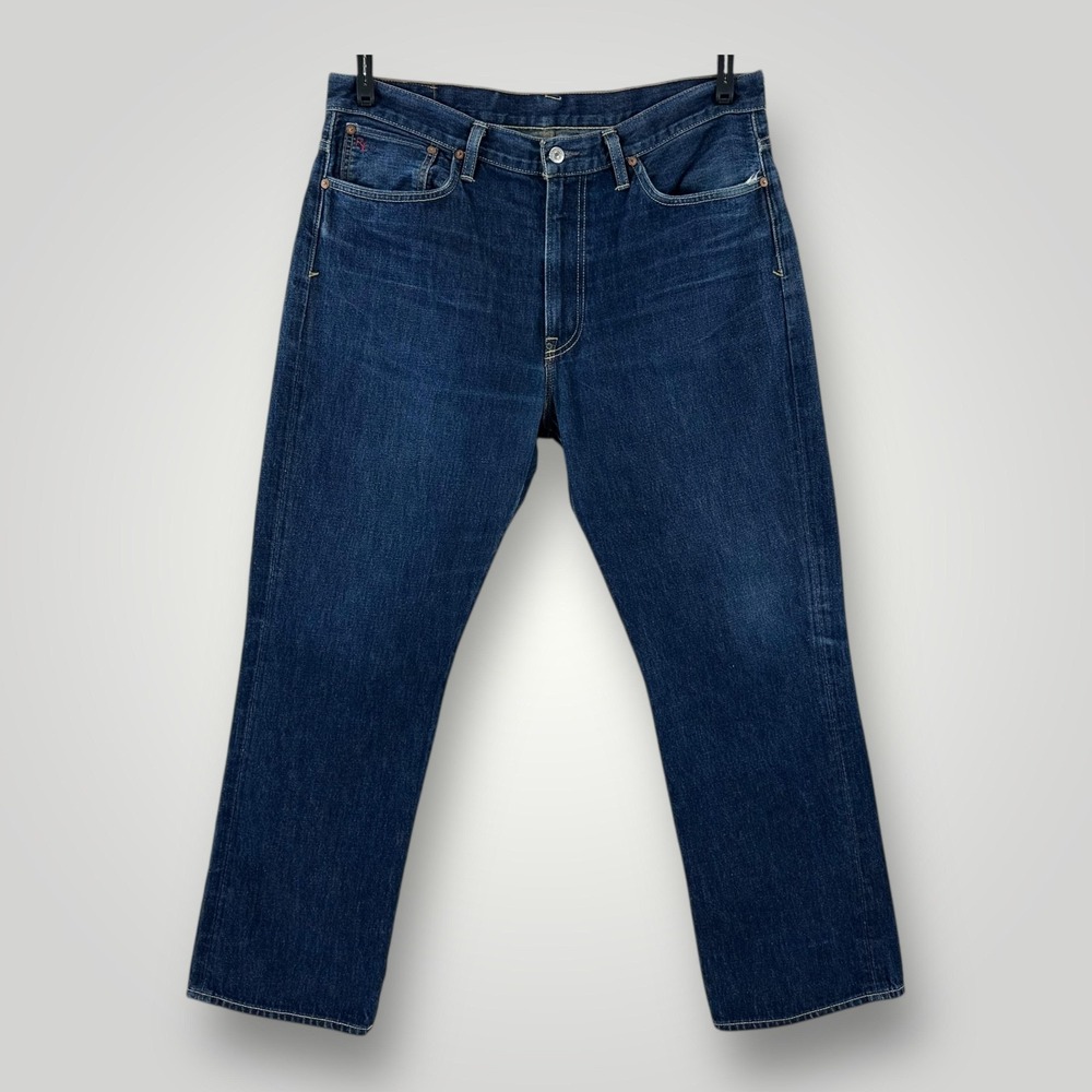 Polo Ralph Lauren 067 Jeans Mens 40x30 Blue Vintage Straight Authentic Denim‎